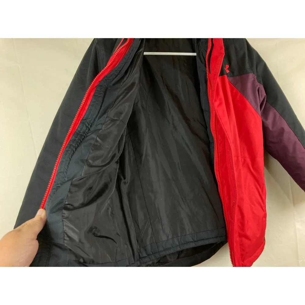 Under Armour 3-in-1 Jacket Kids Youth Boys Girls M 10 /12 Hooded Puffer Winter